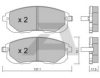 AISIN BPNI-1005 Brake Pad Set, disc brake